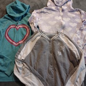 Bundle of girls light weight jacket/hoodies